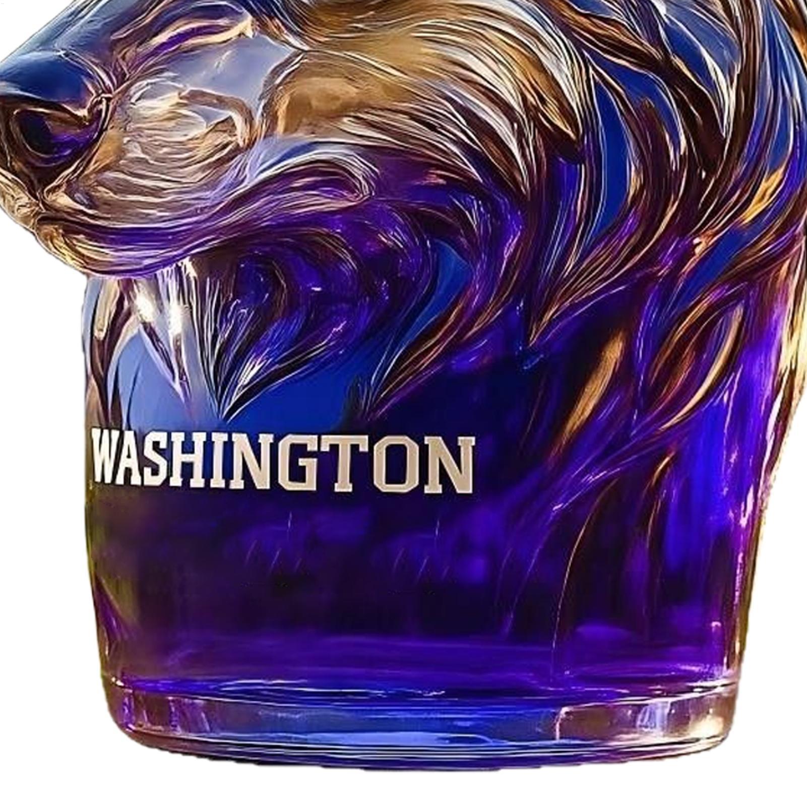 Glass Decanter Whiskey - Weinflaschen, auslaufsicheres Glas, Alkoholspender, Hundekopf, Kunststatue,