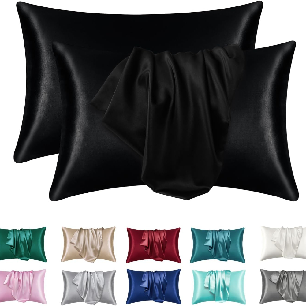 Silk Pillowcase Set - 1/2 Stück Satin-Seidenkissenbezug für Haar und