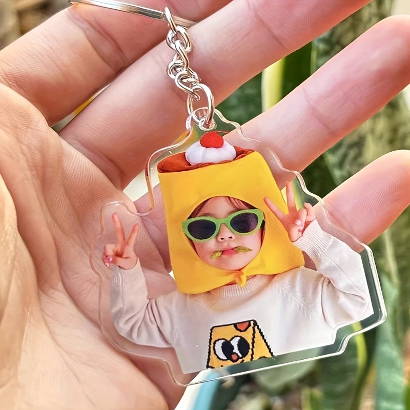 Personalized Engraved Gift - Personalisierte Schlüsselanhänger mit Foto und Text,