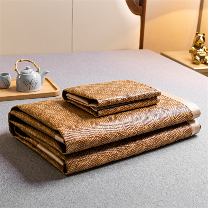 Silk Pillowcase Set - Kühlmatte aus Bambus, Sommermatte und Kissenbezug,