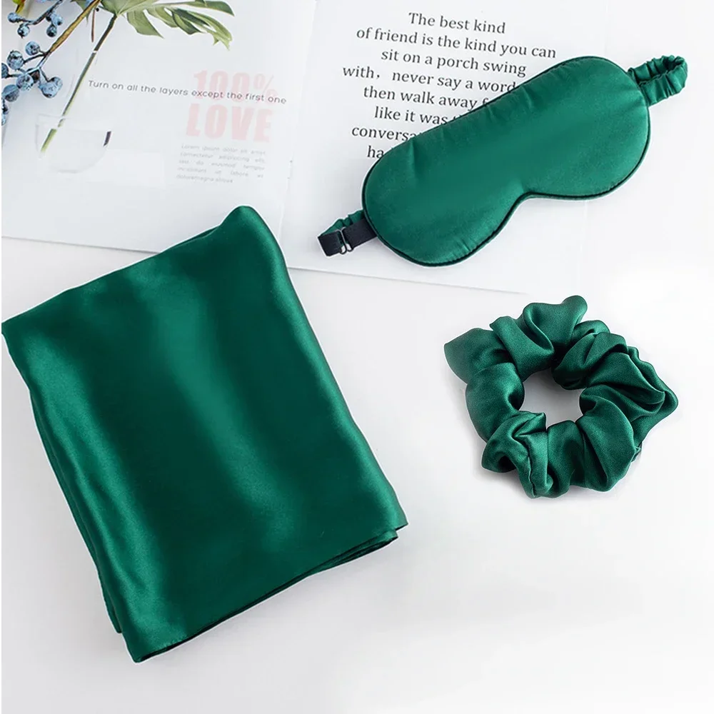 Silk Pillowcase Set - 100% Reine Natürliche Seide Kissenbezug Schlafmaske