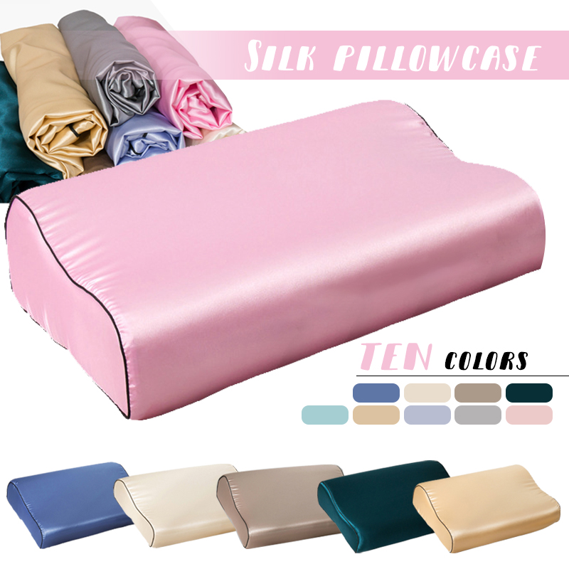 Silk Pillowcase Set - Kissenbezug aus Seidensatin-Lateximitat für Haare und