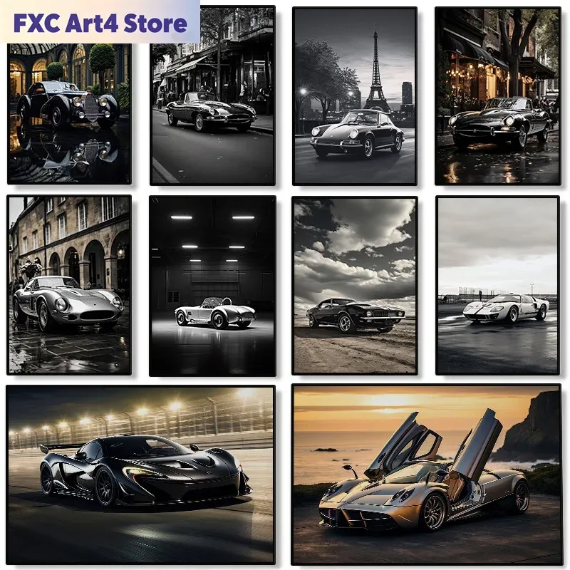 Luxury Lifestyle Photography - Rahmenloses Modernes Berühmte Marken-Autos Poster Luxuriöses