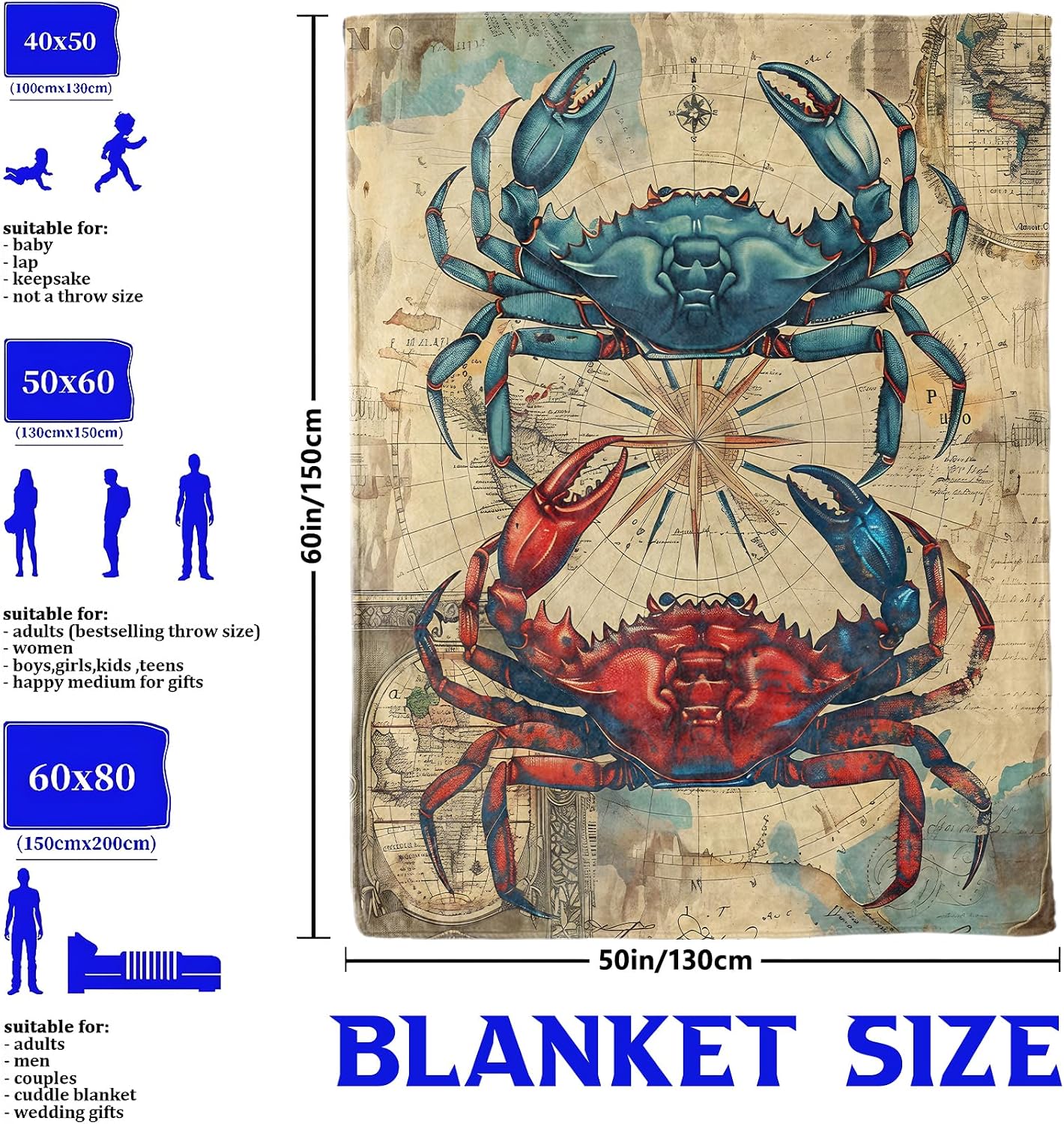 Giant Crab Vintage Nautical Ma – Luxury Lifestyle Travel Bewertung und Preis