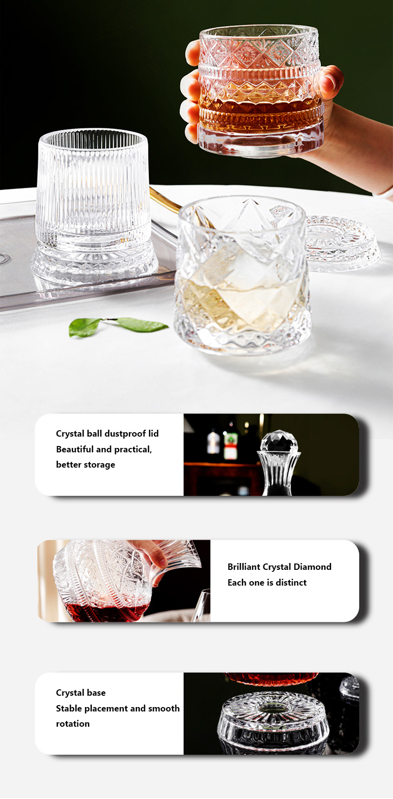 DEOUNY European Star Diamond r – Glass Decanter Whiskey Bewertung und Preis