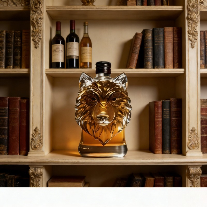 Kreative Wolfskopf-Whiskykaraf – Glass Decanter Whiskey Bewertung und Preis