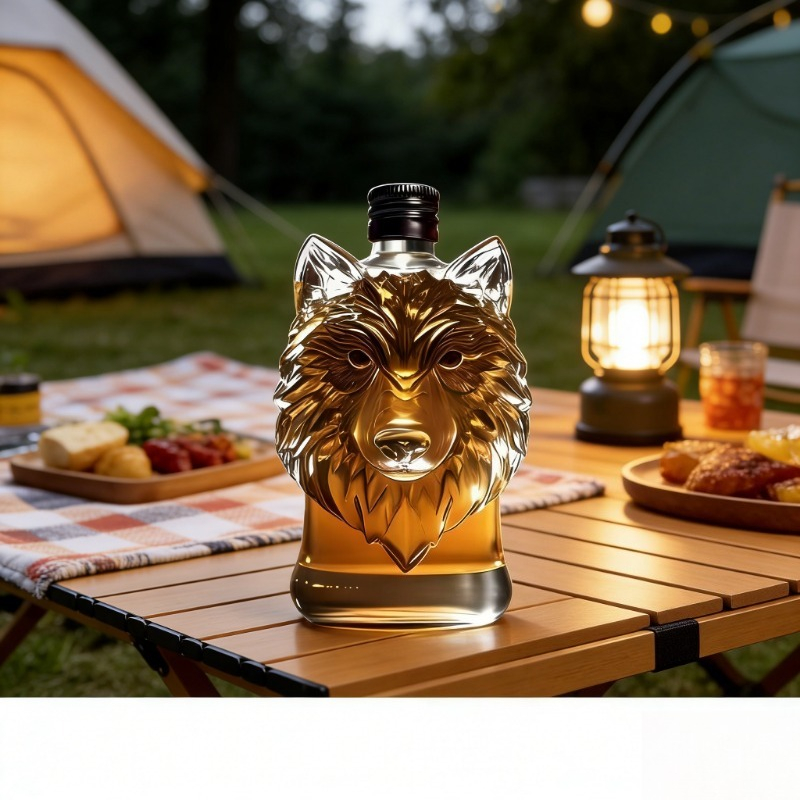 Kreative Wolfskopf-Whiskykaraf – Glass Decanter Whiskey Bewertung und Preis
