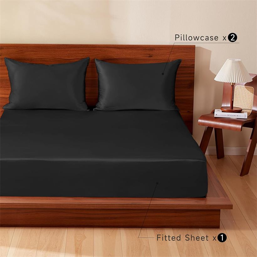 Glattes 3-teiliges Set aus Mau – Silk Pillowcase Set Bewertung und Preis