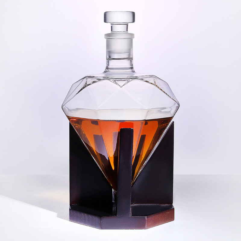 Diamantgeschliffener Whisky-De – Glass Decanter Whiskey Bewertung und Preis