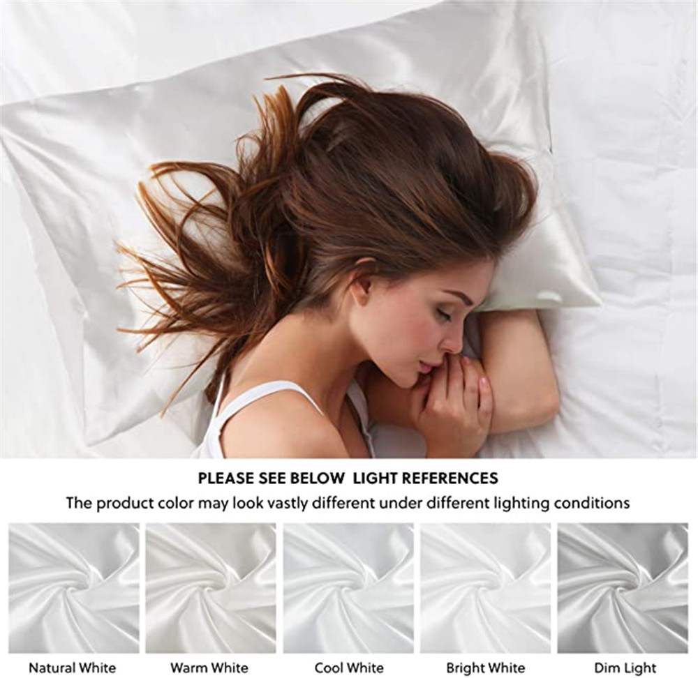 2 teile/los Solide Seidige Sat – Silk Pillowcase Set Bewertung und Preis