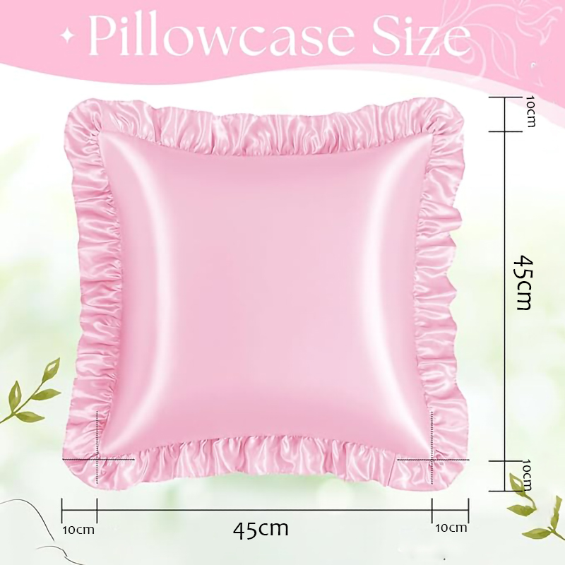 2 Stück Satin-Rüschenkissenbez – Silk Pillowcase Set Bewertung und Preis